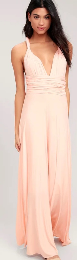 Lulu's Tricks of the Trade Blush Infinity Dress